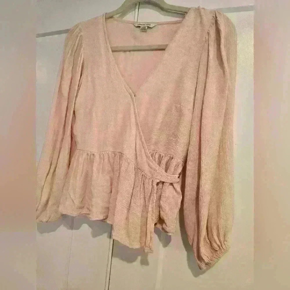 AE Light Pink Peplum Blouse - Picture 3 of 5